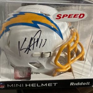 KEENEN ALLEN SIGNED LOS ANGELES CHARGERS MINI-HELMET BECKETT COA